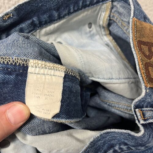 Vtg Double RRL Jeans Mens 30x30 Blue Straight Leg Denim High Rise Ralph Lauren - Picture 13 of 15