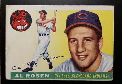 (2) Al Rosen Lot mit 1955 Topps # 70 (Good) + 1954 Topps #15 (Fair to Good) - Bild 3 von 4