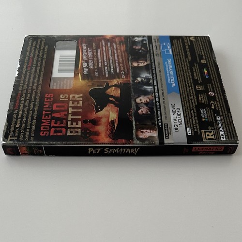 Pet Sematary (4K Ultra HD + Blu-ray w/ Slipcover) Region Free Stephen King 1989 - Picture 4 of 4