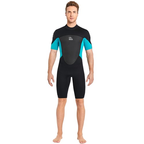 Womens Mens Short Sleeve Wetsuit 2mm Neoprene Wetsuit Diving Swim Wet Suit UK - Picture 9 of 10