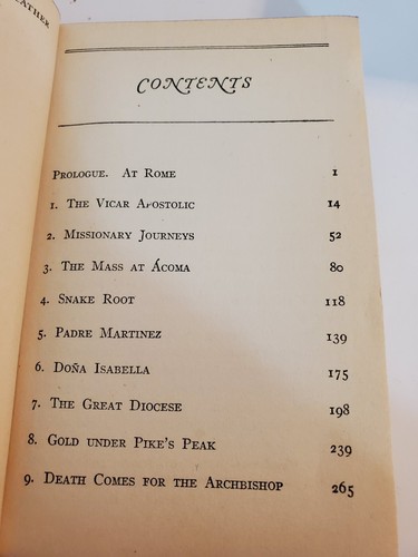 Antique DEATH COMES FOR THE ARCHBISHOP BY WILLA CATHER 1920's  - Bild 11 von 12