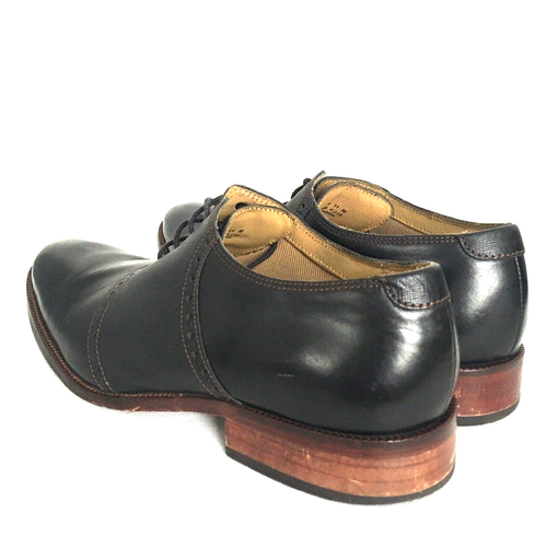 Cole Haan Mens Dress Shoes Size 11 Black Leather Casual Lace Up Sneakers - Picture 2 of 10