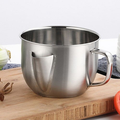 Fat Separator Stainless Steel Gravy Oil Grease Soup Separator Strainer Bowl 1.2L - Picture 5 of 12