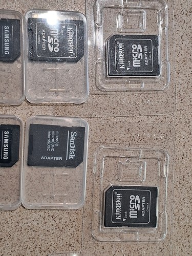 Job Lot Qty 8 MICRO SD SDHC MEM CARD ADAPTOR ADAPTOR CONVERTER TO STANDARD SD - Picture 4 of 4