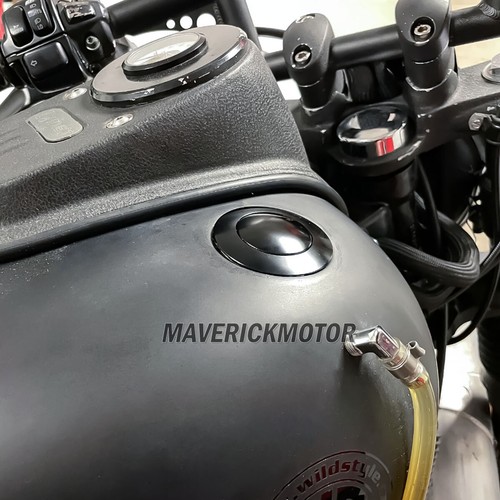 For Sportster 883 1200 48 72 Softail Dyna CVO Fatboy Fuel Gas Cap Oil Tank Cover - Picture 4 of 13