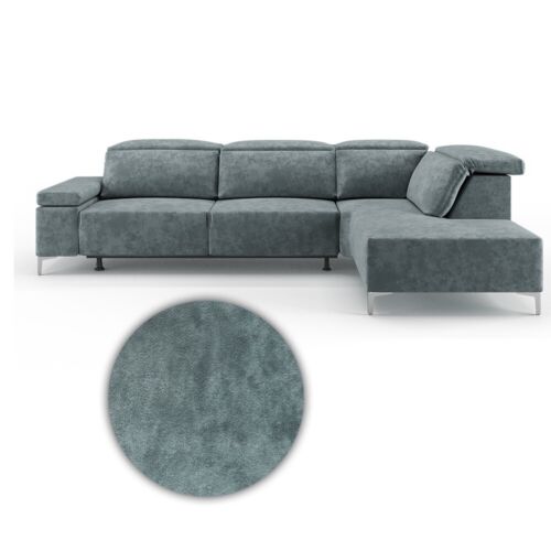 Ecksofa Loungesofa Boxspringsofa James Grau Relaxfunktion 301x86 cm VitaliSpa - Bild 7 von 8