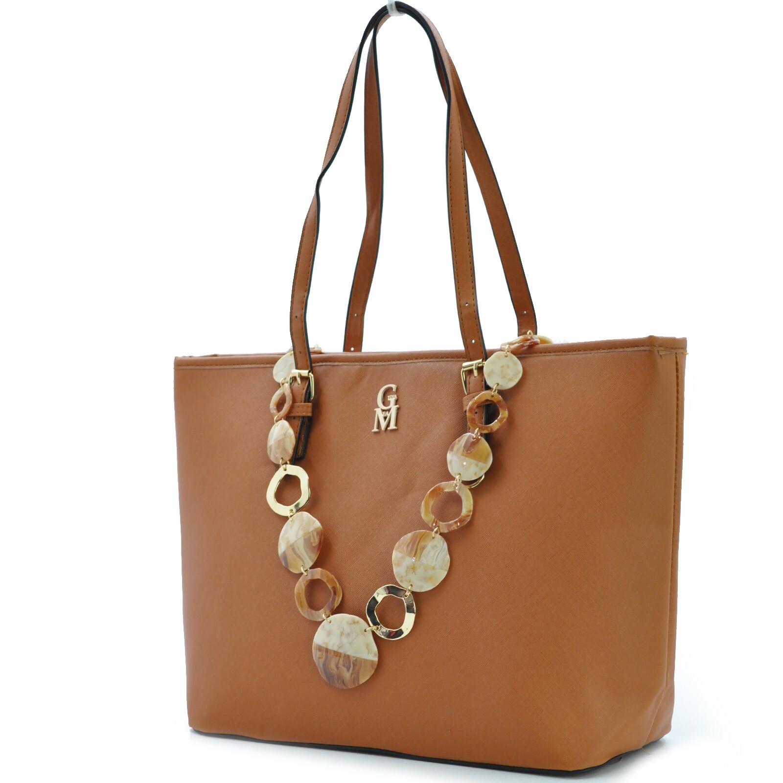 La Pietra Borsa donna particolare pietre dure spalla pelle shopping ricamata - Foto 7 di 9
