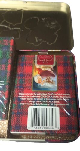 Coca-Cola Nostalgia Playing Cards Santa 1951 & 1949 2 Decks In Tin 1997 Vintage - Picture 7 of 7
