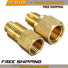 Vacuum Pump Intake Adapter 1//4/"FMF x 3//8/" Male Flare With Brass Cap J.B Inc.