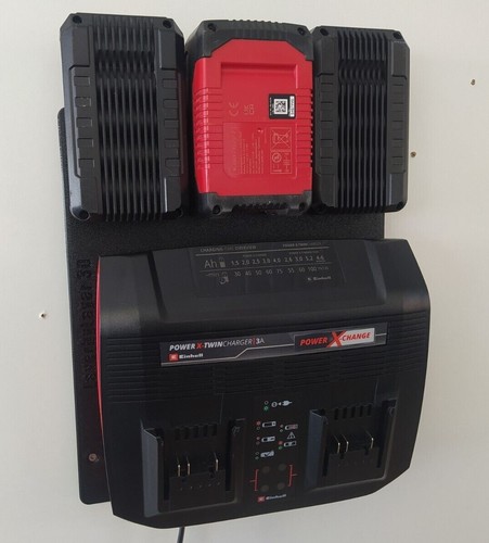 Akkus & Ladegerät Wandhalterung passend für Einhell Power X-Change Akku 18V - Picture 12 of 21