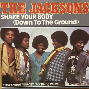 VINYLE / 45t / SINGLE : MICHAEL JACKSON  - THE JACKSON - SHAKE YOUR BODY EPC7124