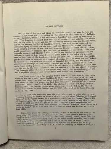 Vtg. Book History Of West Frankfort, Illinois Great Photos With Index Geneaology - Picture 5 of 15