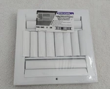 Hart & Cooley Ceiling/Sidew Register White RA6 14MS 8 8W Aluminum Four-Way Air