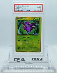 POKEMON PLASMA BLAST VIRIZION #103 SECRET RARE HOLO FOIL PSA 9 MINT #40769608