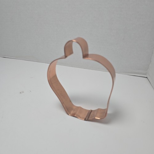 Bell Shaped Anniversary Weddi Large Solid Copper Cookie Cutter VTG 5” Heavy Duty - Picture 3 of 9