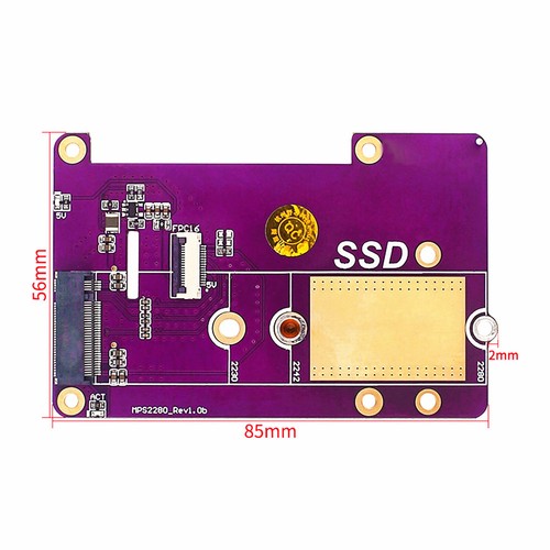 New For Raspberry Pi Generation 5 PCIE to NVME SSD SSD Expansion Board - Photo 8/14