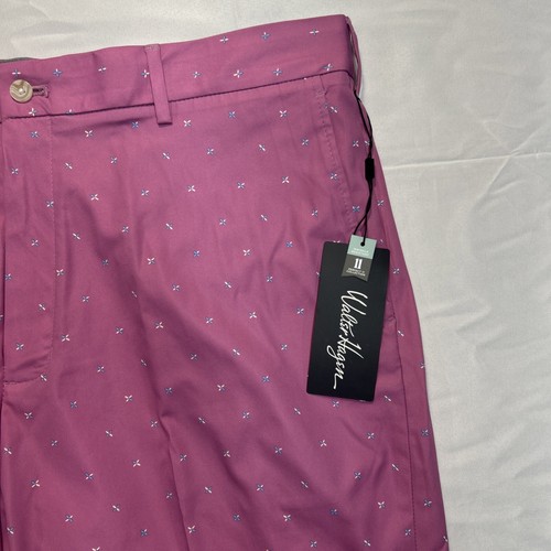 Men's Walter Hagen Perfect 11 Collection Jasmine Pink Golf Shorts 40"W 10" NWT - Picture 2 of 15