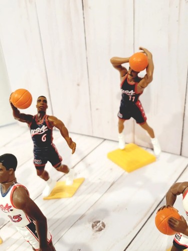 1996 USA DREAM TEAM Starting Lineup Figuren (10) beweglich Hill Pippen Show Kleidung - Bild 3 von 20