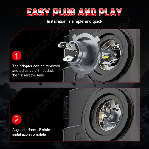 2x 7x6' Crystal Glass Headlight Halogen Light Headlamps For Jeep Wrangler YJ XJ - Picture 9 of 16