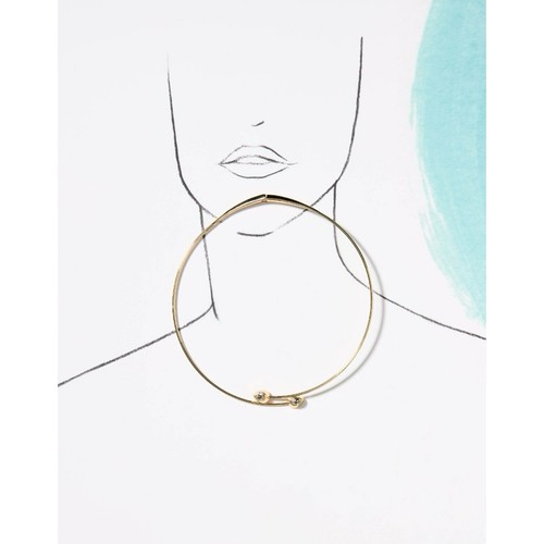 Collar de cristal Anthropologie cuello abierto - Imagen 3 de 7