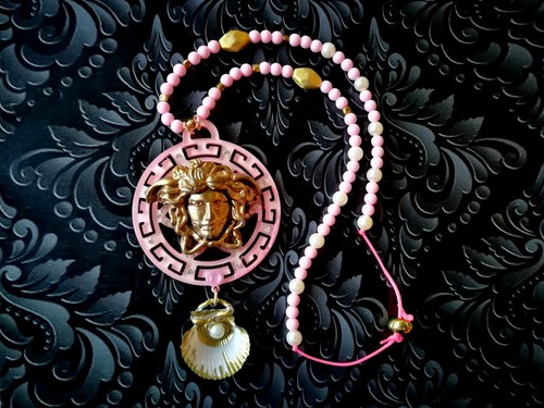 Luxury Necklace Magic Pendant Jewellery Medusa Snake Art Deco Belle Epoque Shell - Picture 6 of 24