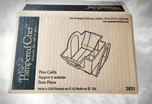 Pampered Chef Teller Caddy #2831 offen im Karton orig. Verpackung sauber ohne Probleme neu - Bild 3 von 5