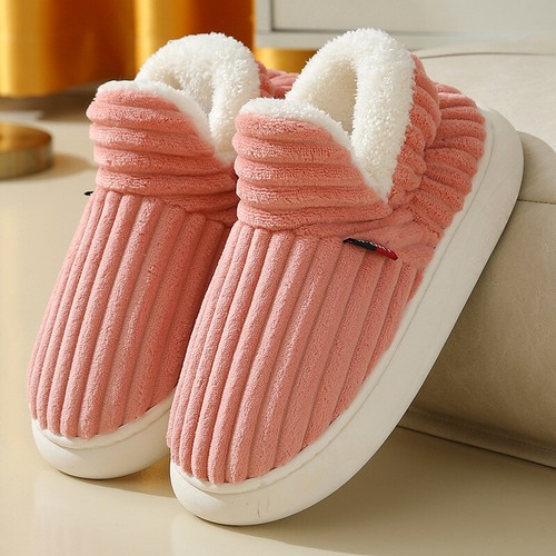 Men Winter New Women Cotton Slippers Outdoor Fashion Couple Slippers Warm Indoor - Picture 7 of 17