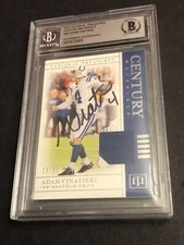 Beckett Signed 2019 National Treasures Adam Vinatieri Game Worn Jersey 28/99 Aut