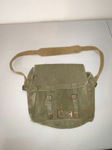 British Army WWII 1943 Dated Canvas Engineer Messenger bag - Picture 4 of 9