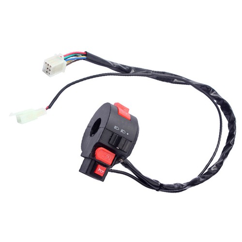 Vendedor de EE. UU. Interruptor de control de manillar de motocicleta de 7/8" 22 mm Interruptor de arranque de señal de giro - Imagen 2 de 8