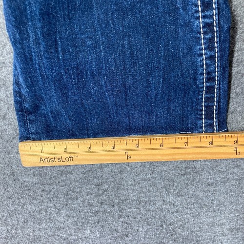 Miss Me Mid Rise Easy Boot Jeans Womens Size 29 Dark Wash Western Dreamcatcher - Picture 10 of 16