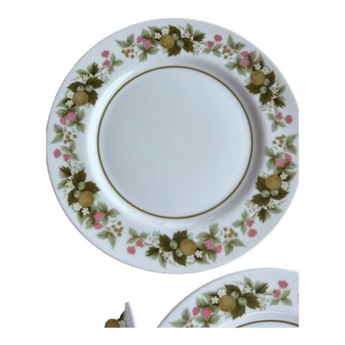Set 3 piatti vintage Mikasa Eclipse Sumay verde rosa frutta floreale - Foto 5 di 7