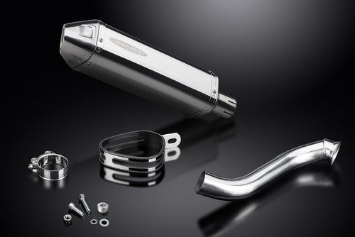 KTM 690 Duke 2013-18 Delkevic Slip On 13" Tri-Oval Kit de silenciador de escape de acero inoxidable - Imagen 5 de 5