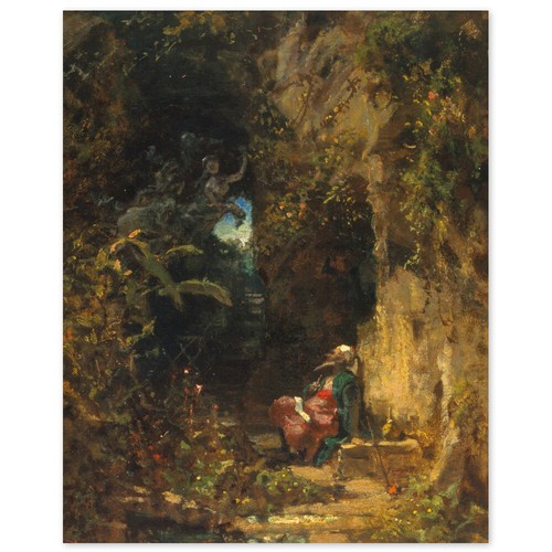 Affiche Franz Carl Spitzweg – Le Pauvre Poète, Décoration Murale Artistique