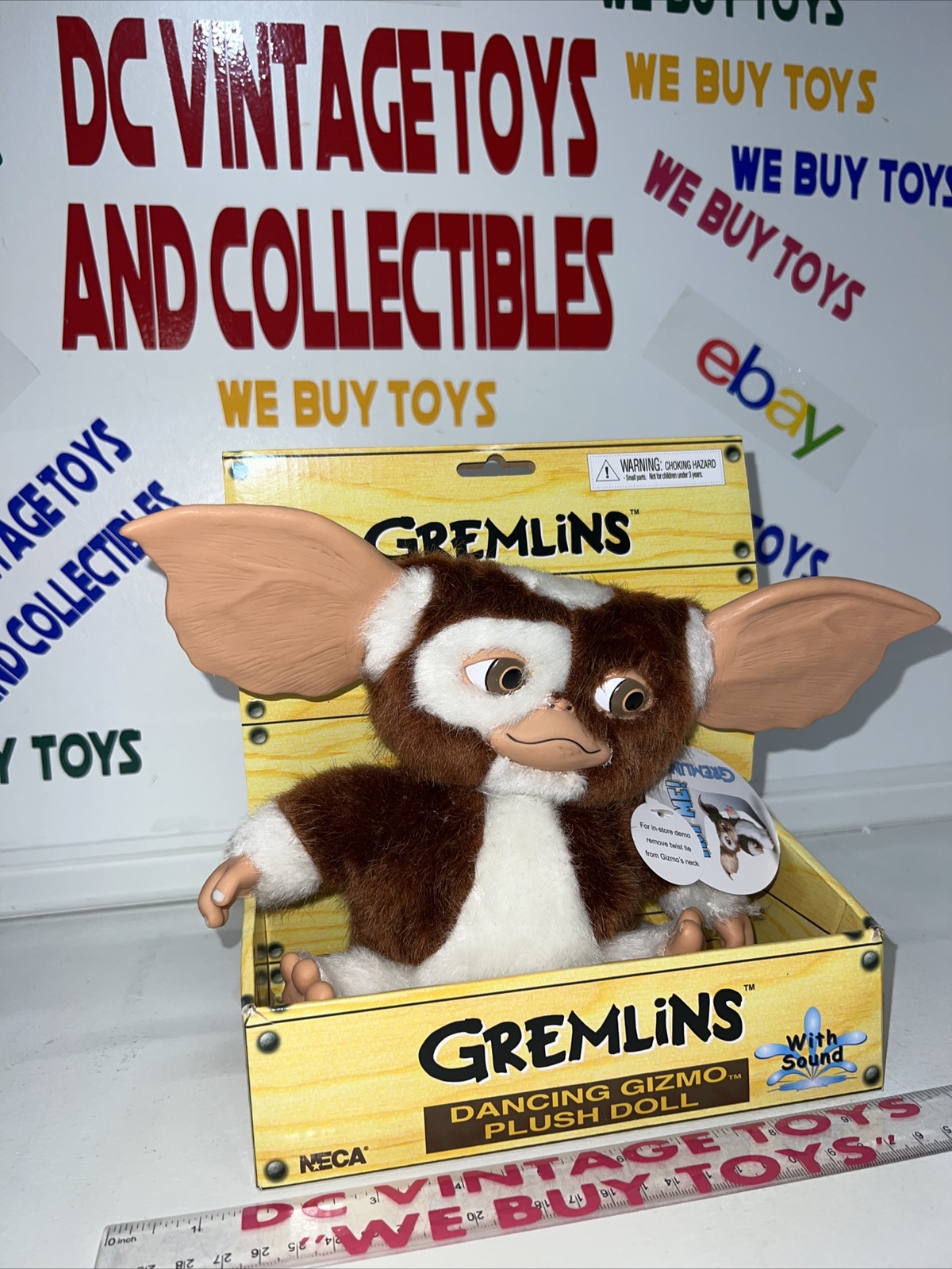 Gremlins 6”Singing & Dancing GIZMO Plush Doll with Sound Stuffed NECA 🔥  634482306307