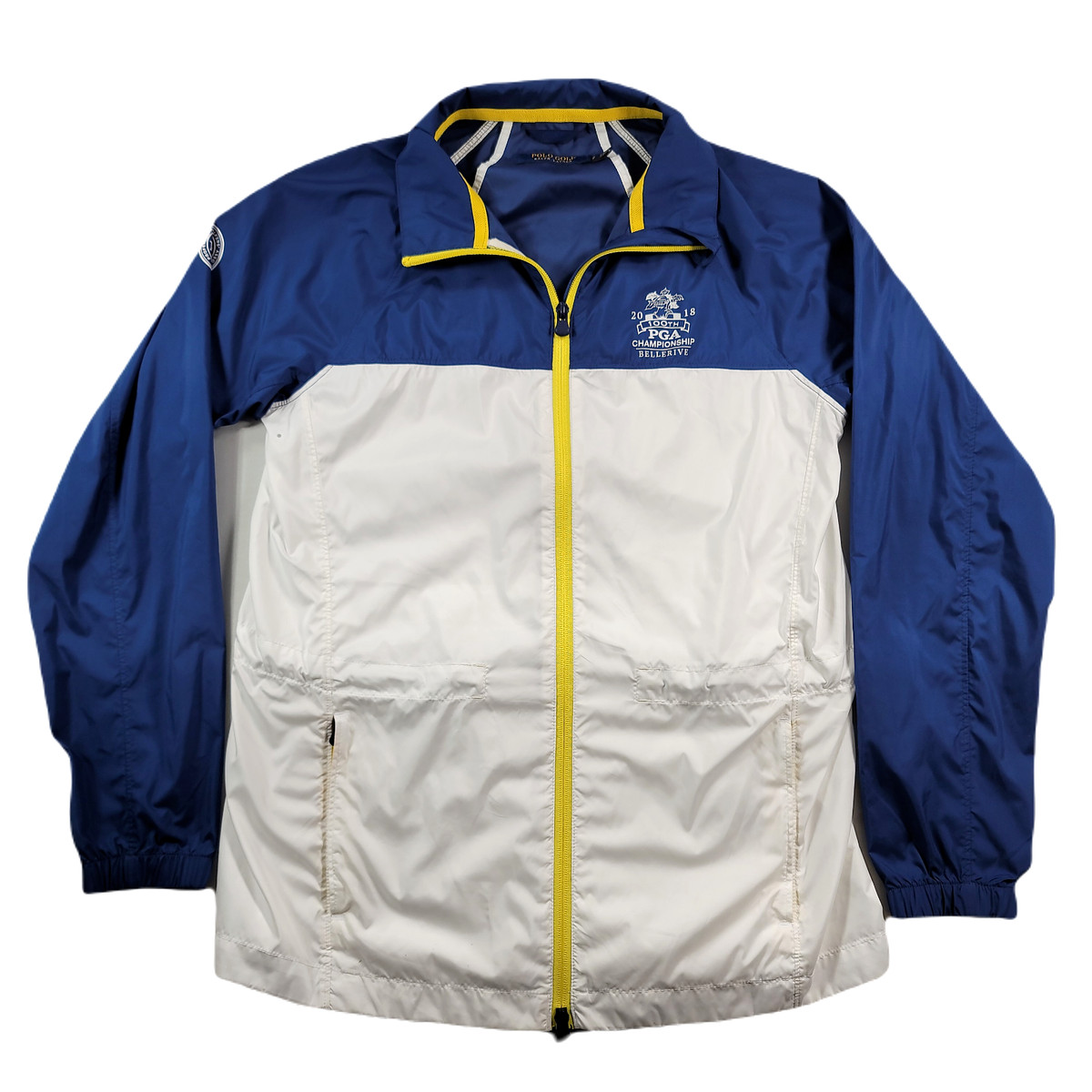Polo de golf Ralph Lauren veste coupe vent femme petite PGA championnat bleu bla