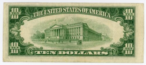 Usa-Federal Reserve note . P-439a(fr-1963B) . 10 Dollar . 1950B . Choice*VF-XF* - Picture 2 of 2