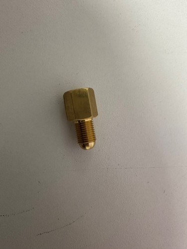 1XNEW Brake Line Pipe Brass M10x1 Female to M10x1 Male Fitting Connector Coupler - Picture 6 of 7