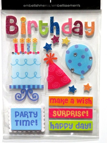 Birthday🎈Scrapbook Stickers Jolee's💗Martha Stewart🌻K & Company💕Cupcakes Bake - Picture 22 of 62