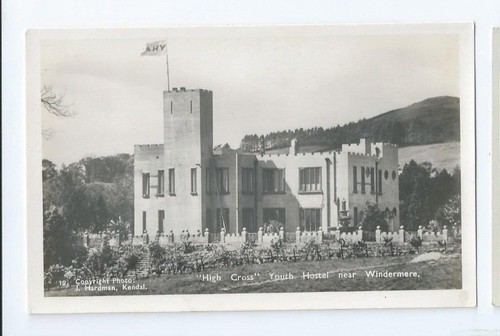 Postcard Windermere High Cross Youth Hostel YHA Grasmere Hardman RP Kendal