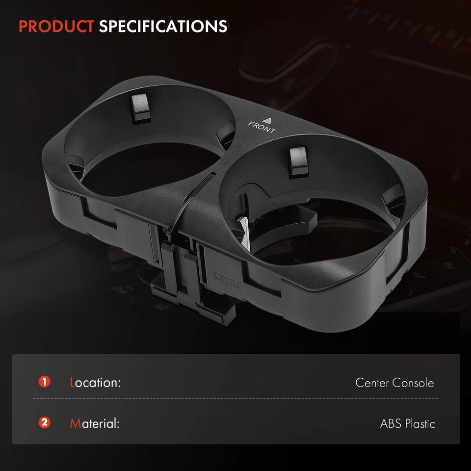 Porta-copo para console central Mercedes-Benz C216 CL500 CL550 CL63 AMG W221 S550 - Imagem 2 de 4