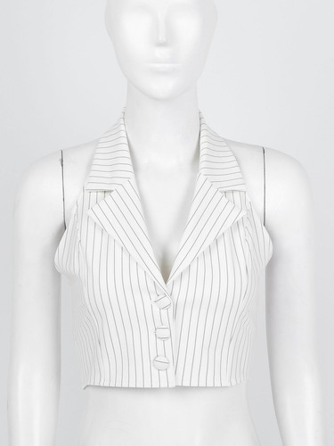 Women Racerback Suit Vest Tuxedo Suit Waistcoat Halter Neck Button Down Slim Fit - Bild 29 von 63