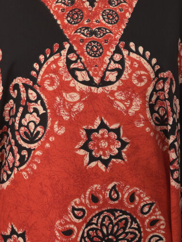 Mujeres Hippy Boho Kaftán Túnica Vestido Dashiki Caftan Talla Grande Prenda para el torso holgada Mini Vestido - Imagen 282 de 515