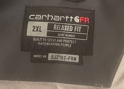 Carhartt Jacket FR 0J2182-FRM Men's Size 2XL Bommer Barn Work Wear Full Zip - Picture 3 of 3