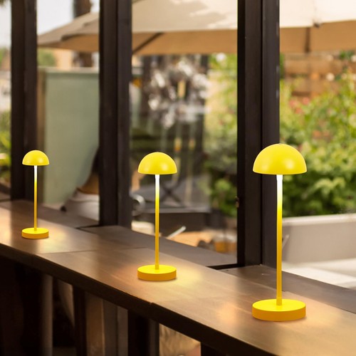 Cordless Mushroom Lamp Rechargeable Table Lamp Cute 3-Way Dimmable LED Touch - Picture 7 of 9
