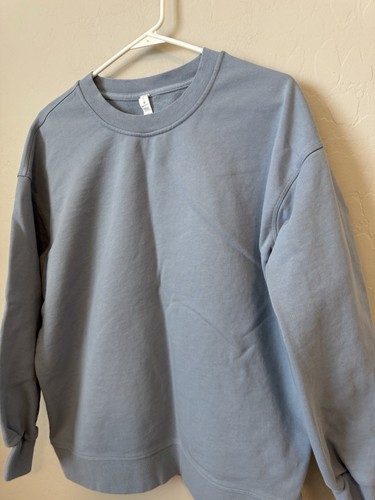 LULULEMON Perfectly Oversized Crew Neck Sweatshirt Light Blue 6 Womens - Picture 3 of 6