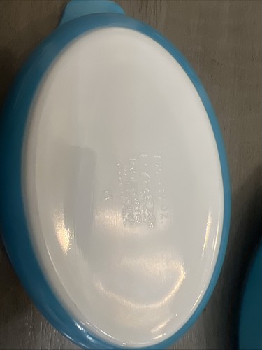 Vintage Pyrex 700 Horizon Blue Pixie dish Set Of 3 Excellent Condition 10oz. - Bild 3 von 4