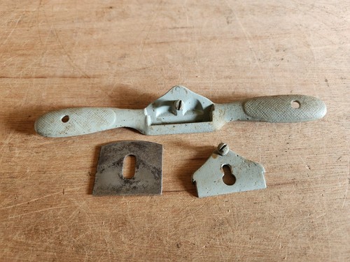Herramienta de carpintería de afeitado de radios hoja de 2" 9-5/8" de largo sin marca EE. UU. De colección - Imagen 5 de 24