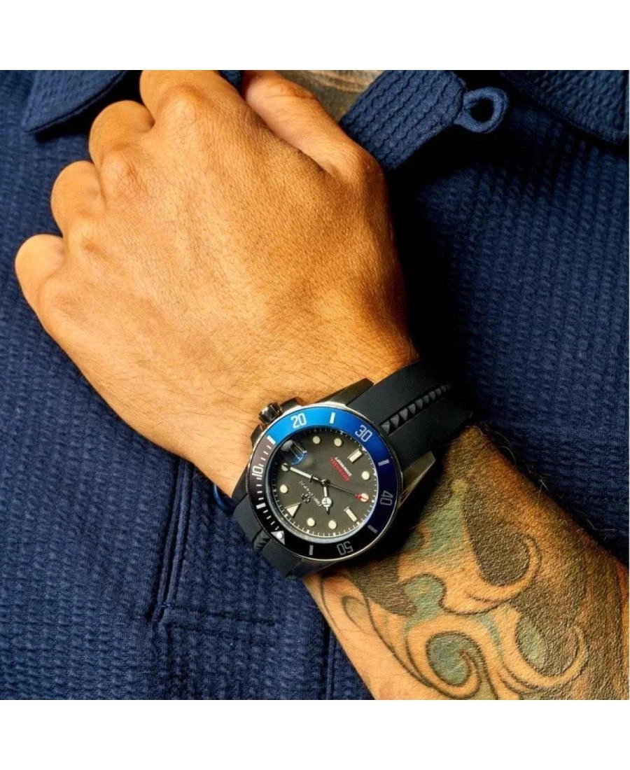 TIME FORCE Men Analog Quartz Casual Watch Classic Dress Black Dial Waterproof Ro