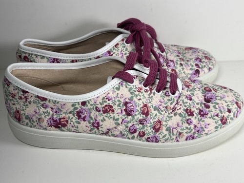 Hotter Mabel Canvas Pumps Sneaker mit Blumenmuster, Größe 4,5, Top Zustand - Bild 4 von 9